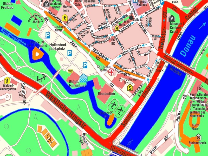 Stadtplan 2007 - Ausschnitt